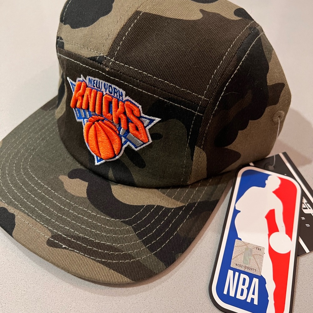 New Pro Standard New York Knicks Camo 5 Panel Snapback Hat